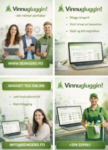 Vinnugluggin hjá Reingerð.fo – ein einfaldari gerandisdagur fyri fyritøkur
